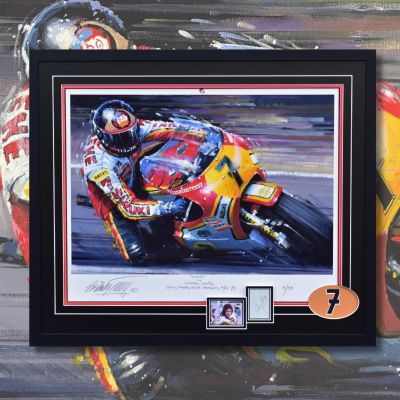 BARRY SHEENE – Original Autograph, Framed Art Print by Nicholas Watts