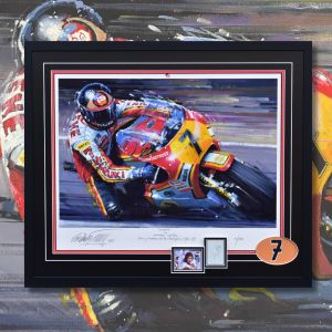BARRY SHEENE – Original Autograph, Framed Art Print by Nicholas Watts