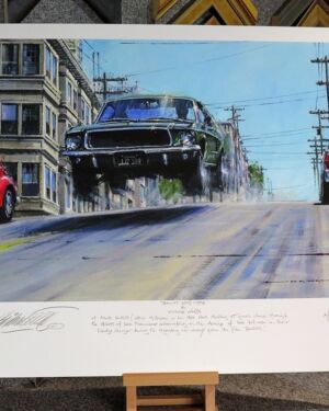 BULLITT GIVES CHASE – Limited Art Prints by Nicholas Watts