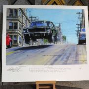 BULLITT GIVES CHASE – Limited Art Prints by Nicholas Watts
