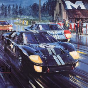 FORMATION FINISH – Le Mans Motorsport Limited Art Prints by Nicholas Watts