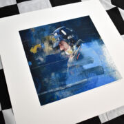 Graham Hill legendary race driver F1 world hampion limited edition giclee print by Joff Carter