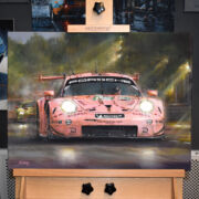 The Pink Pig – Le Mans 2018 – Original Painting by Paul Dove