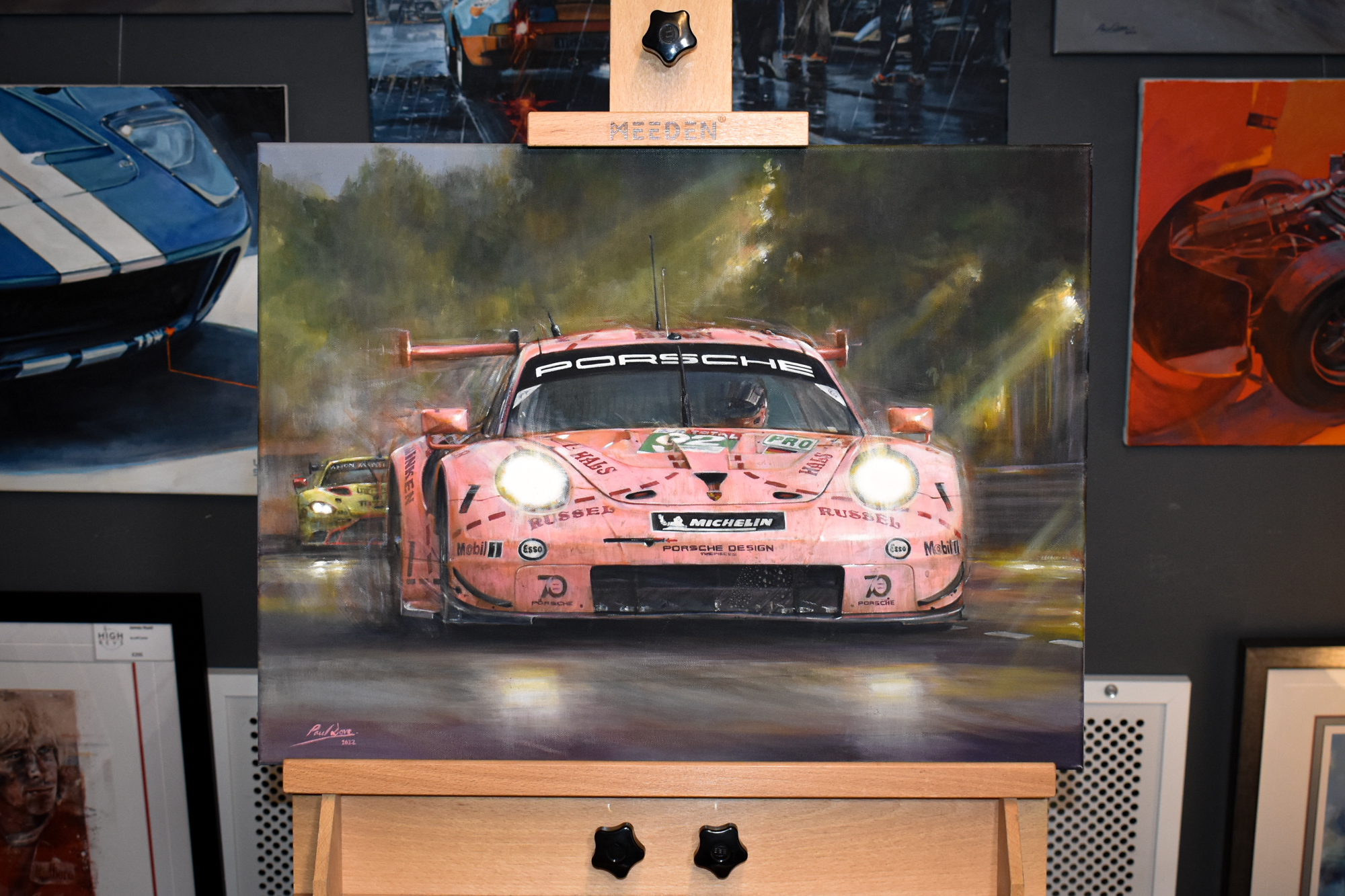 The Pink Pig – Le Mans 2018 – Original Painting by Paul Dove