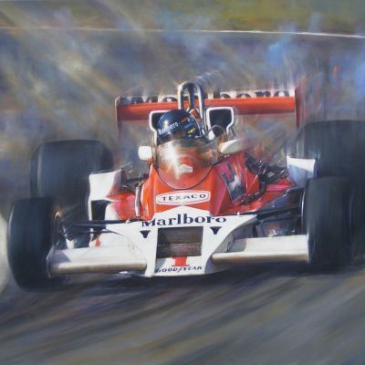 DEFENDING CHAMPION – James Hunt Tribute – Framed Collector’s Piece by Paul Dove