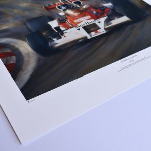 DEFENDING CHAMPION – James Hunt Tribute – Limited Edition Print by Paul Dove