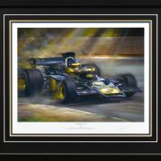 RACING WITH STYLE – Ronnie Peterson Tribute – Framed Limited Edition Print by Paul Dove