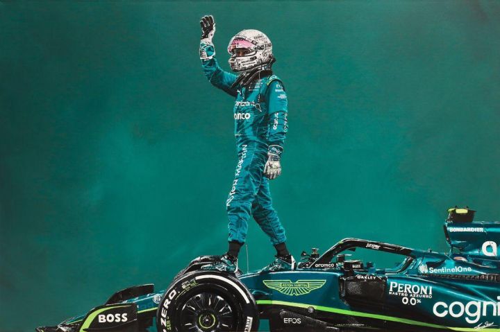 SEBASTIAN VETTEL - Aston Martin 2022 F1 Limited Art Prints by James ...