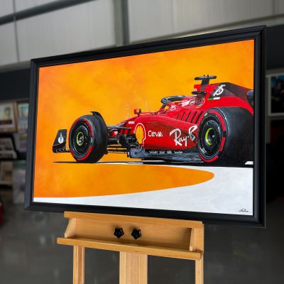 Charles Leclerc 2022 F1 Original Painting by James Stevens