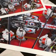JENSON BUTTON – McLaren 2012 F1 Limited Art Prints by James Stevens