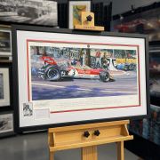 LAST LAP VICTORY – Jochen Rindt Original Autograph – Framed Art Print by Nicholas Watts