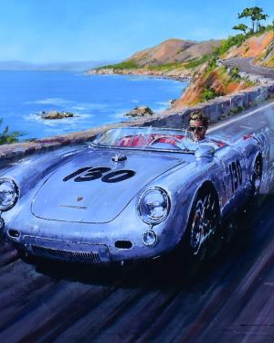 THE LITTLE BASTARD – James Dean Porsche 550 Spyder – Framed Art Print by Nicholas Watts