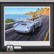 The Little Bastard by Nicholas Watts Framed with original James Dean autograph.