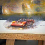 THRILL OF THE CHASE – Ferrari 512S Le Mans – Original Painting & Art Prints by Paul Dove