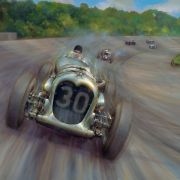NAPIER RAILTON – Brooklands Vintage Racing Art Prints by Paul Dove