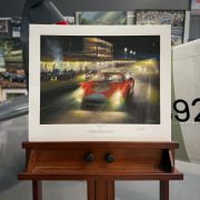 THREE WAY FIGHT – 1964 Reims 12 Hours, Graham Hill, Ferrari by Paul Dove