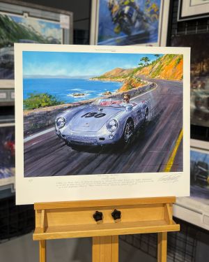 THE LITTLE BASTARD – James Dean Porsche 550 Spyder Limited Art Prints by Nicholas Watts