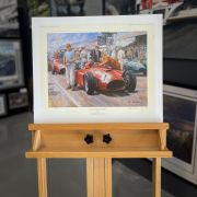 Fangio The World Champion by Alan Fearnley Art Print