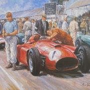 FANGIO – 1956 WORLD CHAMPION – Limited Edition Art Print by Alan Fearnley