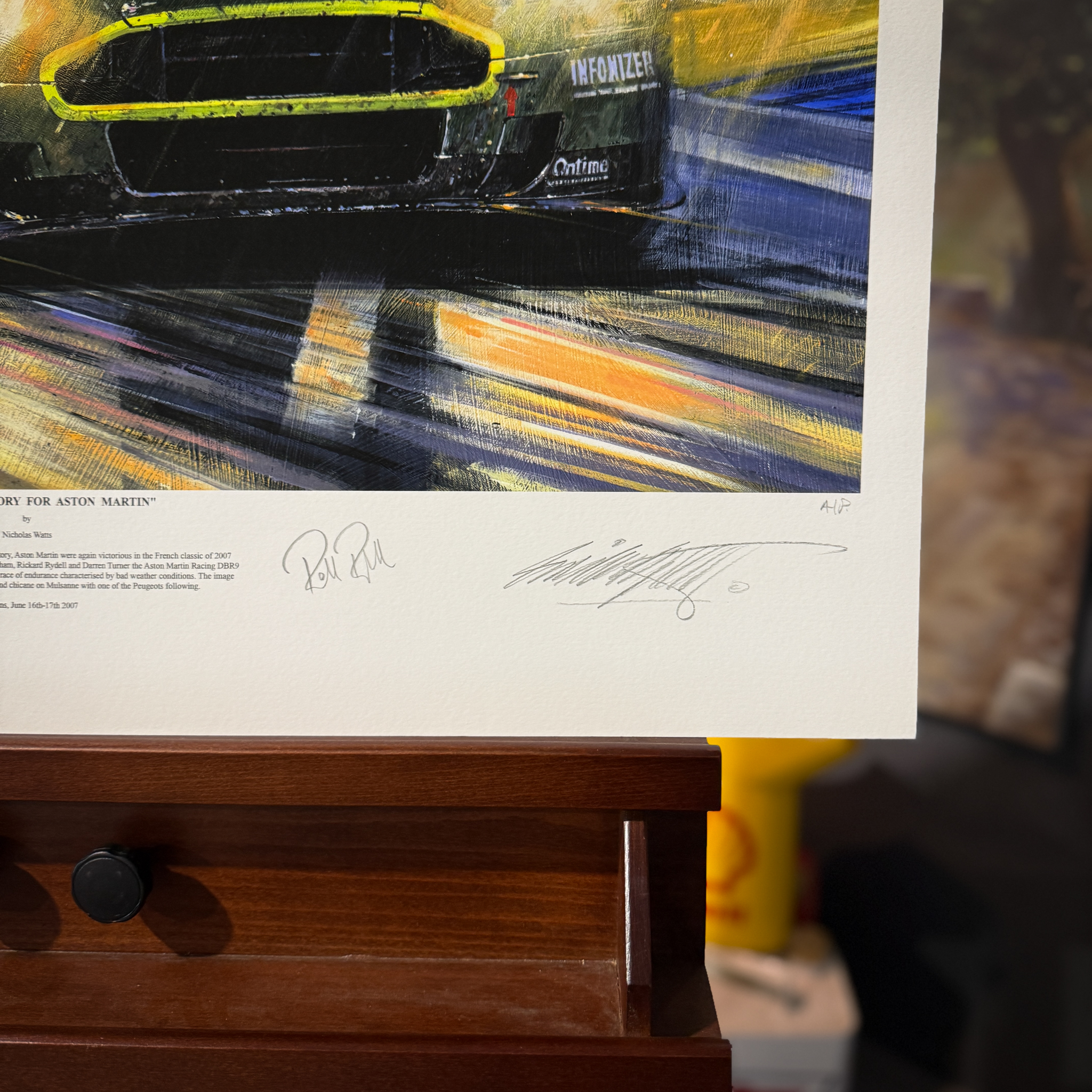 HISTORIC VICTORY FOR ASTON MARTIN – Le Mans 2007 – DBR9 Limited Art Prints by Nicholas Watts