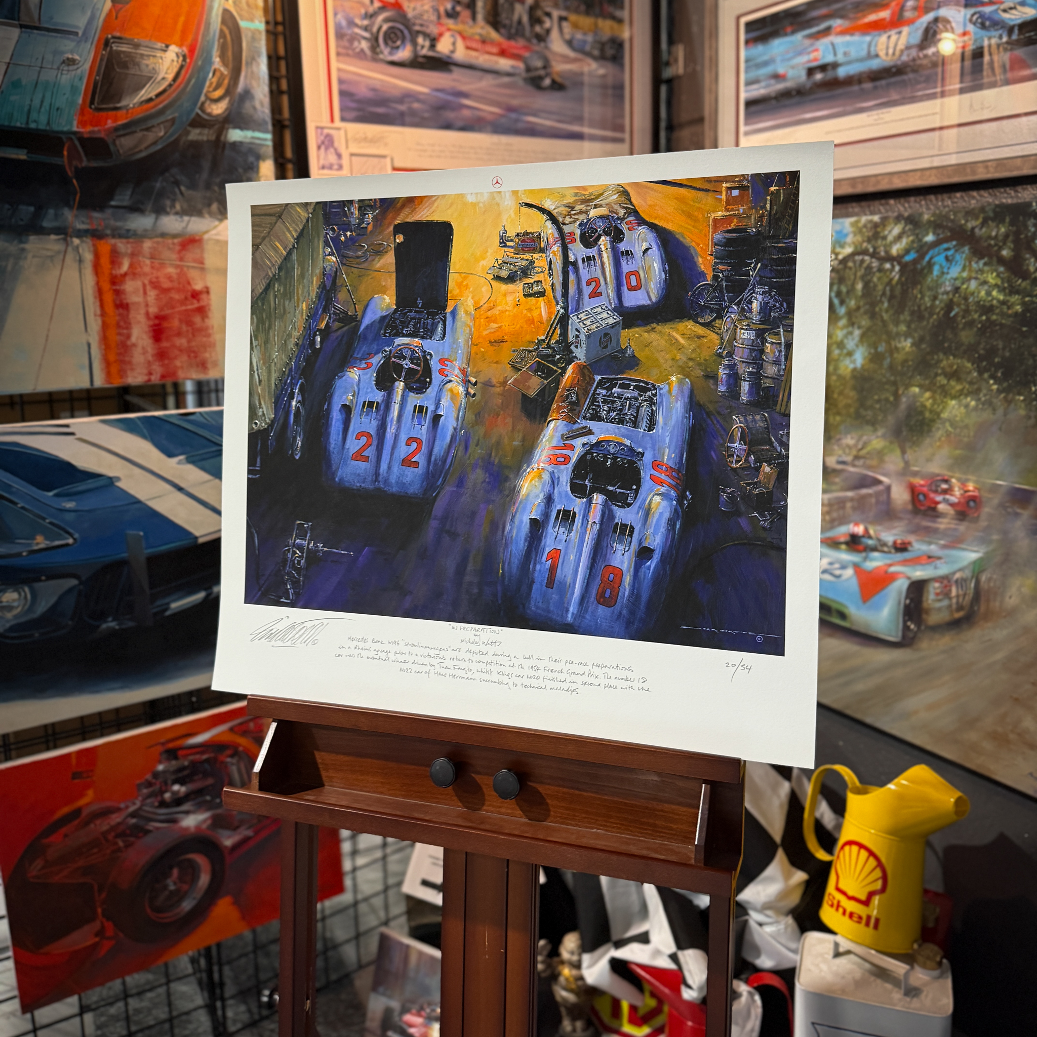 IN PREPARATION – Mercedes W196 Limited Art Prints by Nicholas Watts