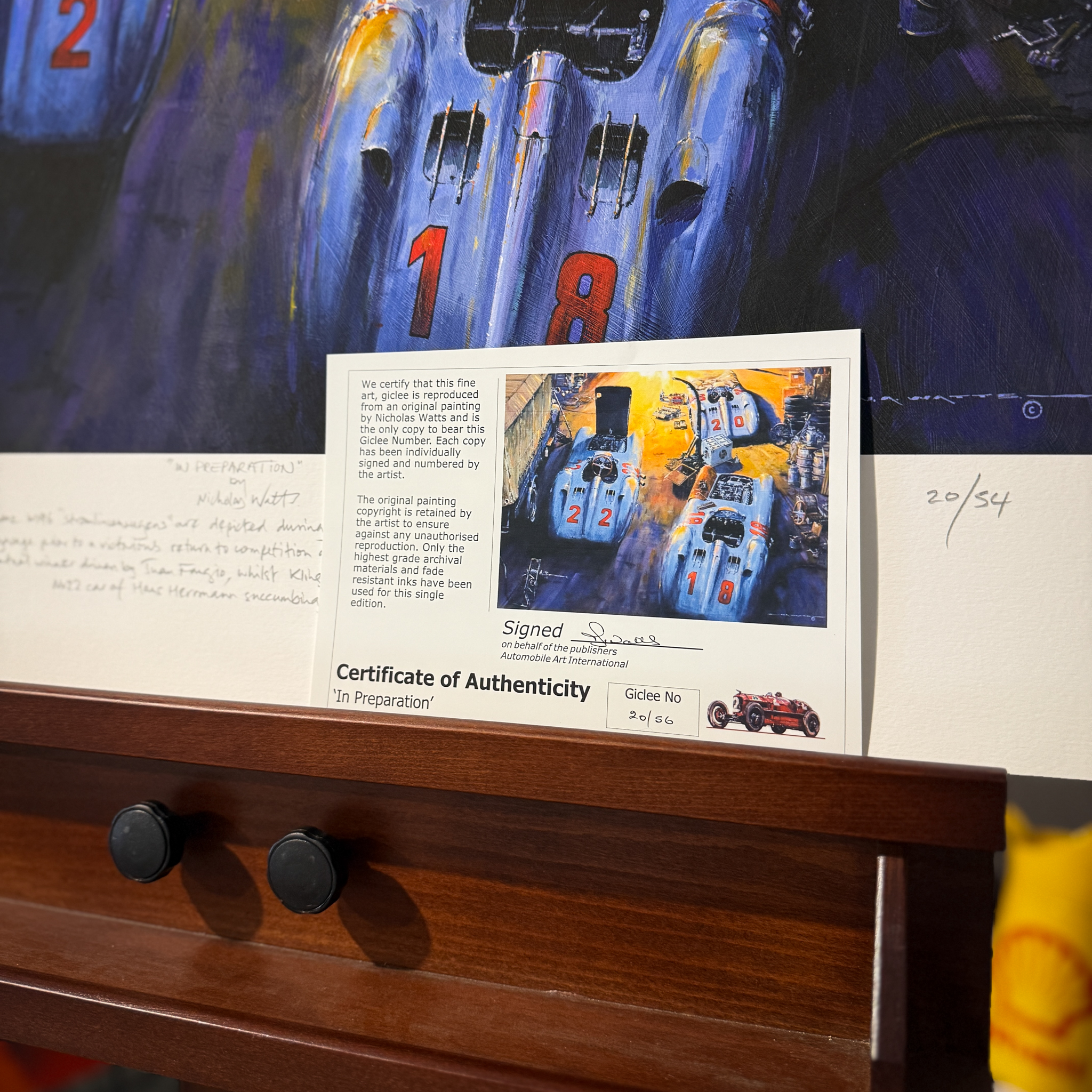 IN PREPARATION – Mercedes W196 Limited Art Prints by Nicholas Watts