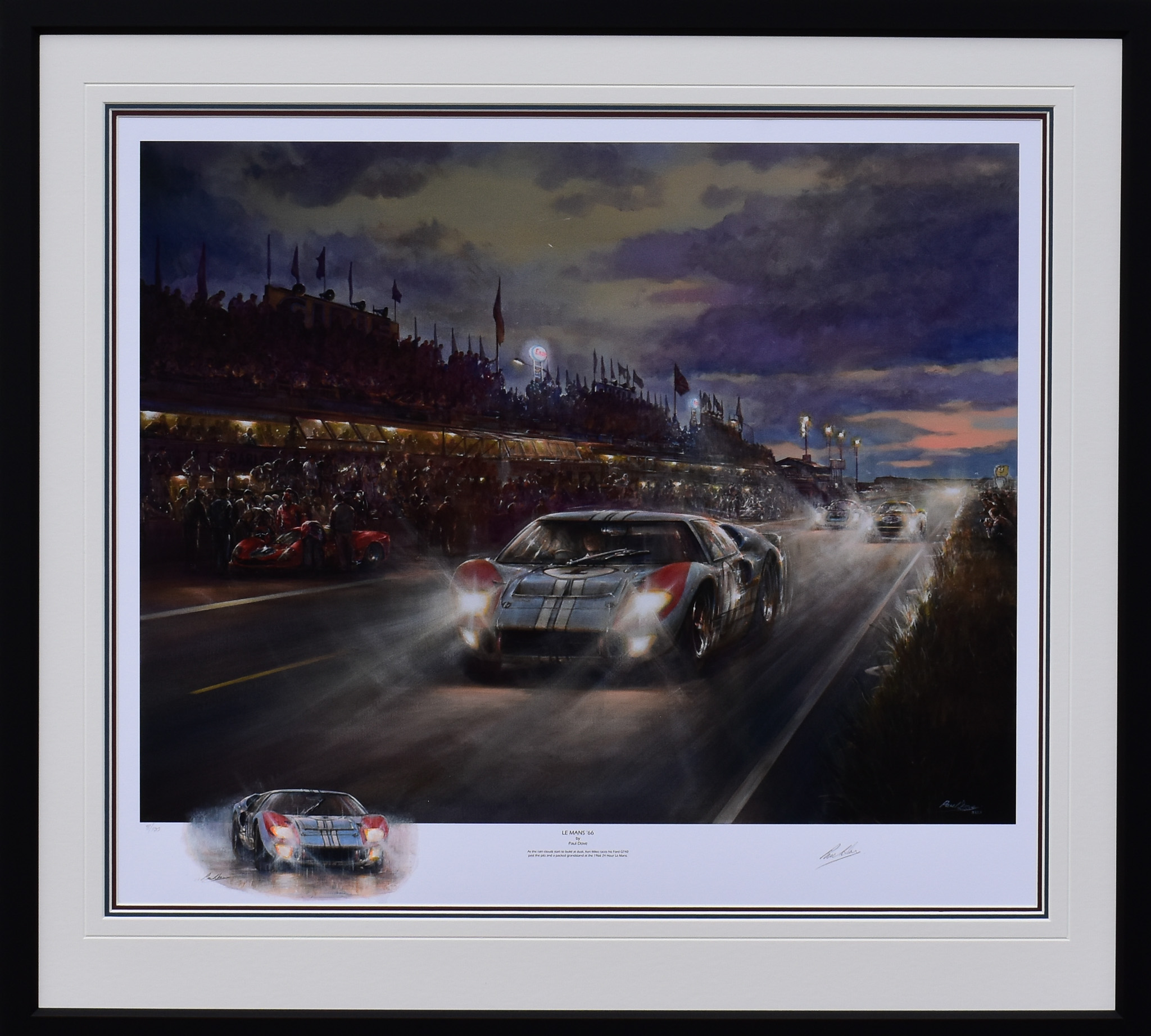 LE MANS ’66 – Motorsport Framed Art Print by Paul Dove