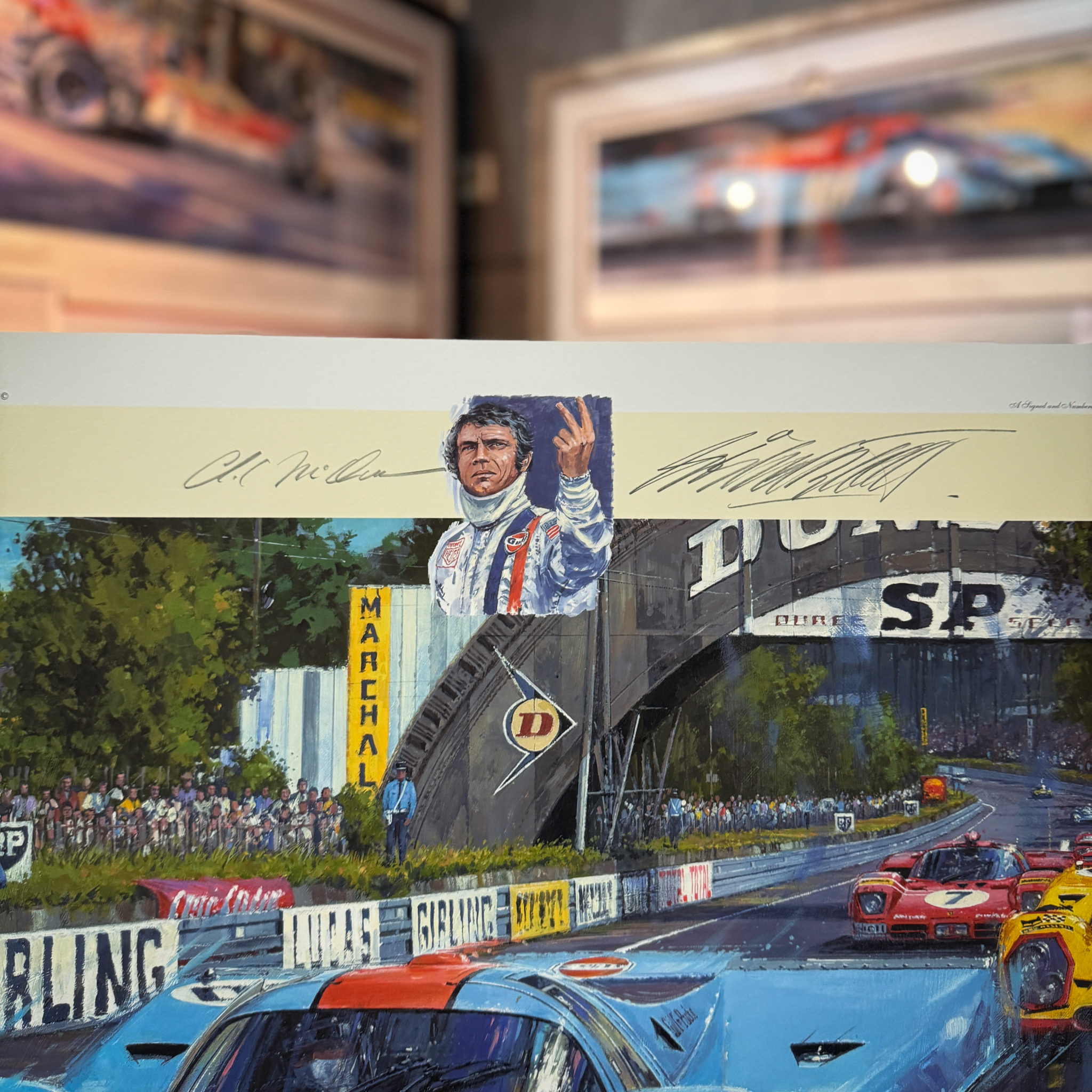 LE MANS 1970 – with 21 Signatures – Limited Art Print by Nicholas Watts