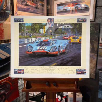 LE MANS 1970 – with 21 Signatures – Limited Art Print by Nicholas Watts