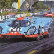 LE MANS 1970 – with 21 Signatures – Limited Art Print by Nicholas Watts