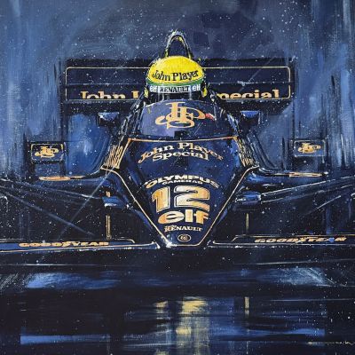 MAIDEN VICTORY – Ayrton Senna Limited Art Prints by Nicholas Watts