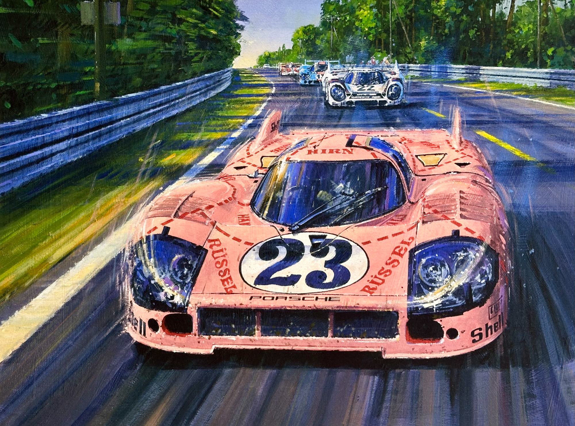 THE TRUFFELJAGER – Le mans 1971  – Porsche 917/20 Limited Art Prints by Nicholas Watts