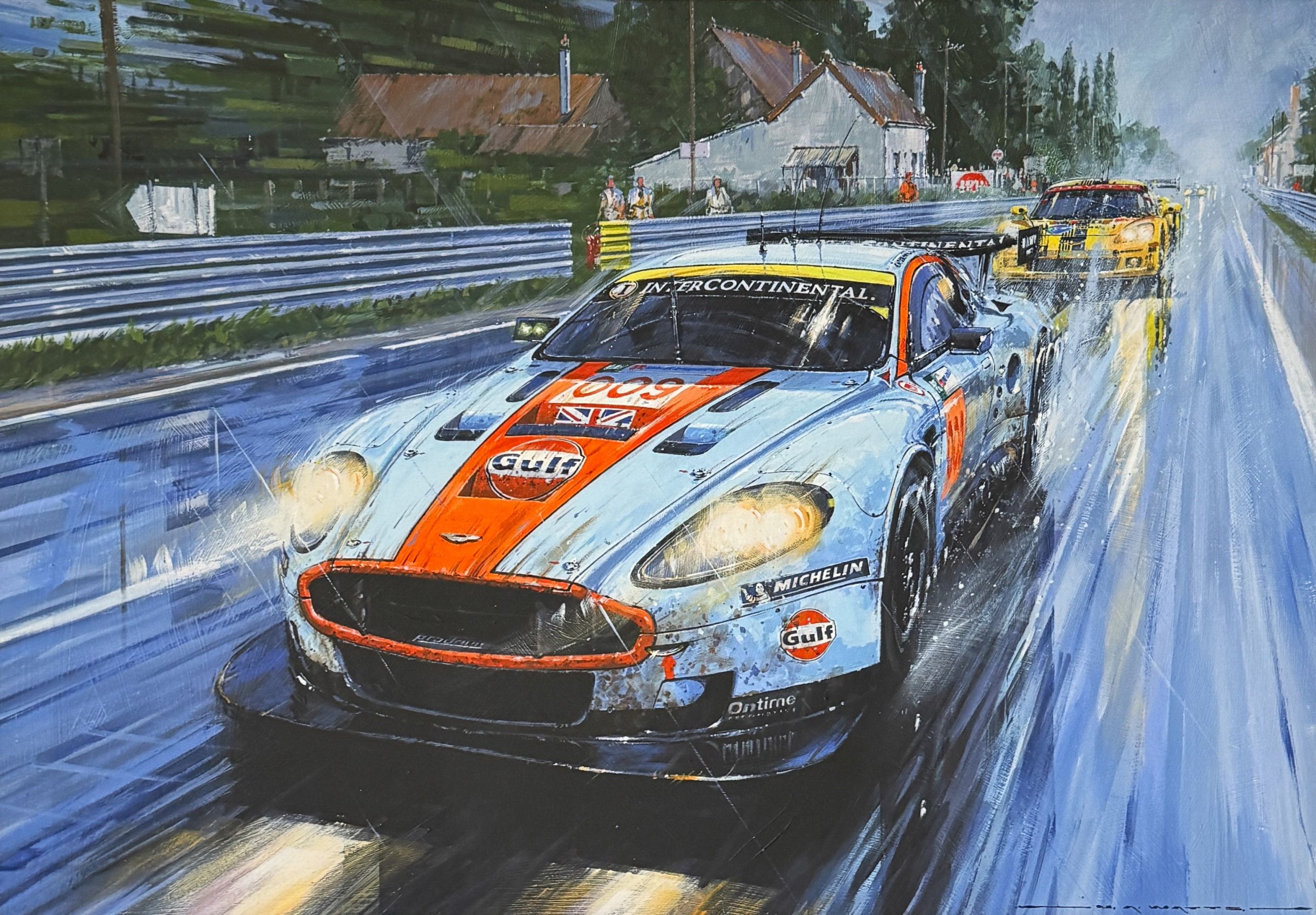 VICTORY AGAIN – Le Mans 2008 – Aston Martin DBR9 Limited Art Prints by Nicholas Watts