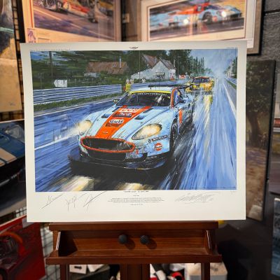 VICTORY AGAIN – Le Mans 2008 – Aston Martin DBR9 Limited Art Prints by Nicholas Watts