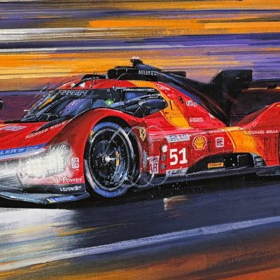 VICTORY FOR FERRARI – Le Mans 2023 – Limited Art Print by Nicholas Watts